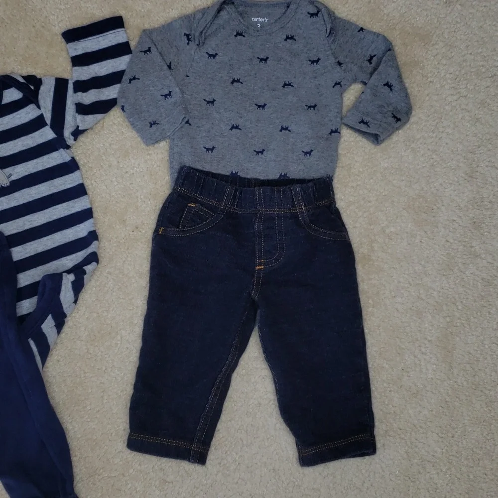 Carter's Baby Boy Bundle Sz 3M